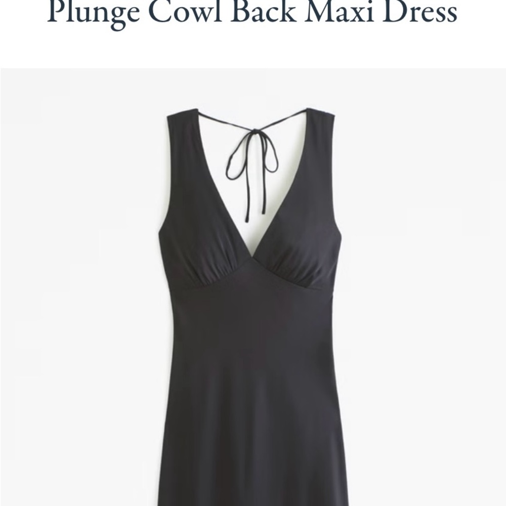 Abercrombie and Fitch plunge cowl back maxi dress NWT